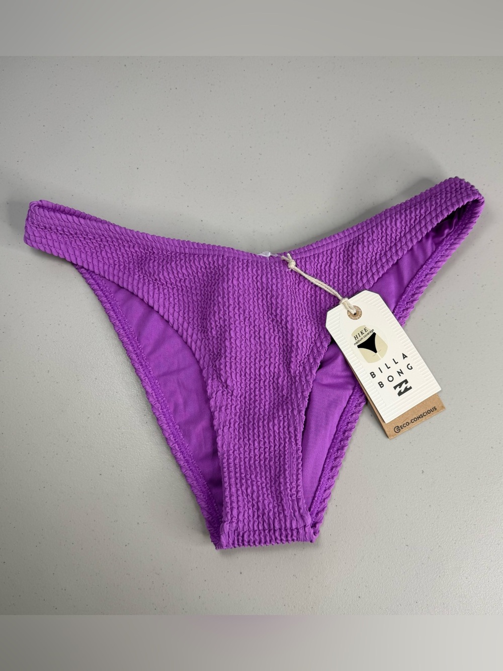 BILLABONG In the Loop Summer High Hike Women’s Bikini Bottom Size Medium Purple